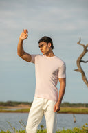 Tokyo Crewneck T-shirt in Dusty Rose Cotton