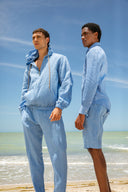 Pretoria Pants in Aegean Blue Linen