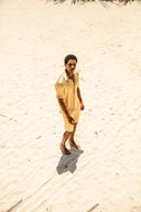 Palermo Shorts in Atlas Gold Silk