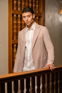 Jeddah Jacket in Dusty Rose Linen
