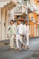 Pantalon Paris en coton menthe sel de mer