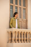 Jurata Jacket in Forest Green Leather