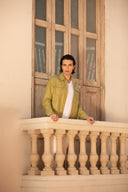 Jurata Jacket in Forest Green Leather