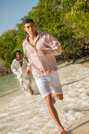 Havana Hoodie in Dusty Rose Linen