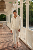 Peru Pants in Snow White Cotton