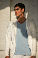 Haiti Hoodie in Snow White Cotton