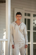 Honduras Hoodie in Desert Sand Beige Cotton