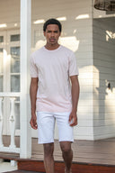 Tanger Crewneck T-shirt in Dusty Rose Cotton