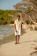 Pampelonne Shorts in Snow White Linen