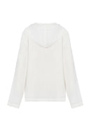 Havana Hoodie in Ultra Thin Snow White Linen