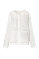 Havana Hoodie in Ultra Thin Snow White Linen
