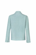 Jersey Jacket in Sage Green Linen