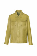 Jurata Jacket in Forest Green Leather