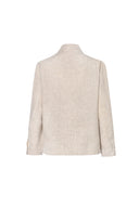 Jakarta Jacket in Desert Sand Beige Linen