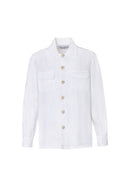 Jaipur Jacket in Snow White Linen
