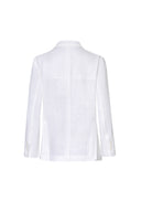 Jeddah Jacket in Snow White Linen