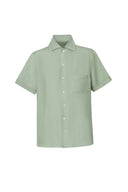 Seoul Shirt in Forest Green Linen