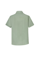 Seoul Shirt in Forest Green Linen