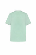 T-shirt Tunis en coton vert forêt à col en V