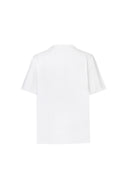 Tunis V-Neck T-shirt in Snow White Cotton