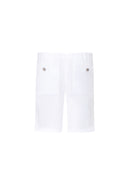 Pompano Shorts in Snow White Linen