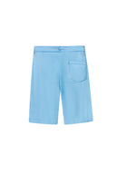 Palermo Shorts in Aegean Blue Silk