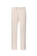 Pantalon Porto en lin beige sable du désert