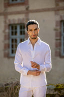 Siracuse Shirt in Snow White Linen