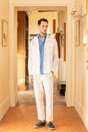 Panama Pants in Snow White Linen