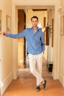 Panama Pants in Snow White Linen