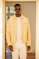 Jurata Jacket in Chamois Yellow Leather