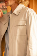 Jersey Jacket in Sea Salt Mint Cotton