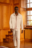 Jersey Jacket in Sea Salt Mint Cotton