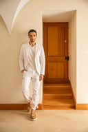 Paros Pants in Snow White Cotton