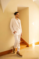 Paros Pants in Snow White Cotton