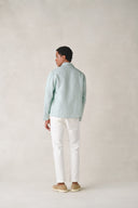 Jersey Jacket in Sage Green Linen