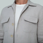 JAIPUR Linen Jacket (Stone Grey)