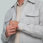 JAIPUR Linen Jacket (Stone Grey)