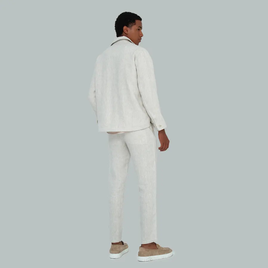 JAKARTA Linen Jacket (Oat Milk)