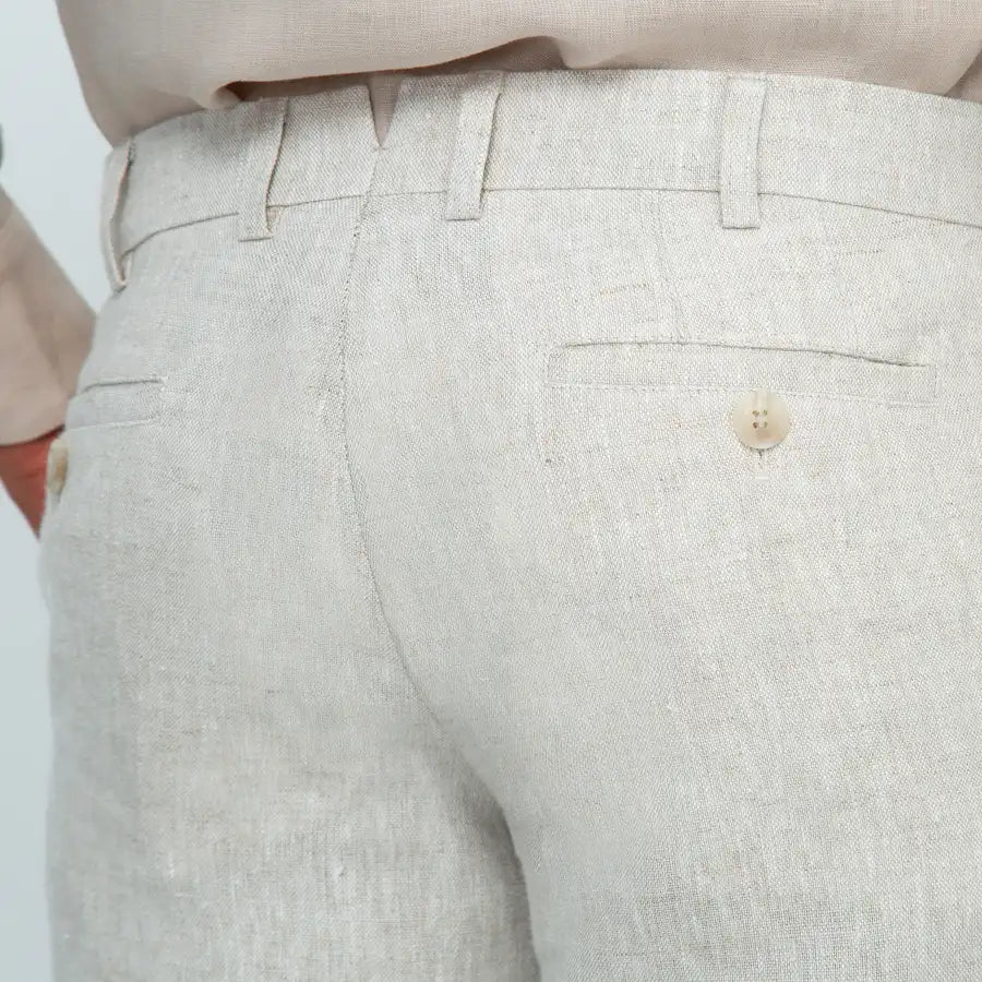 PORTO Linen Trousers (Earth Beige)