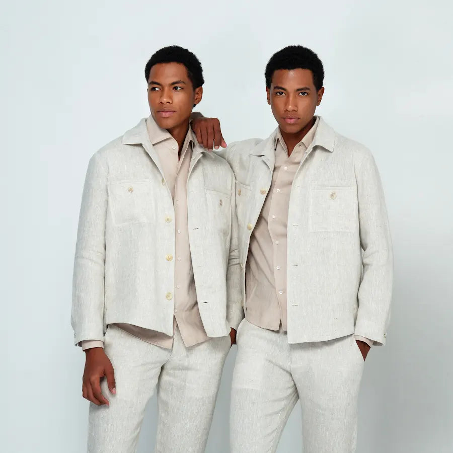 JAKARTA Linen Jacket (Oat Milk)
