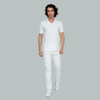 TUNIS V-Neck T-shirt (Snow White)
