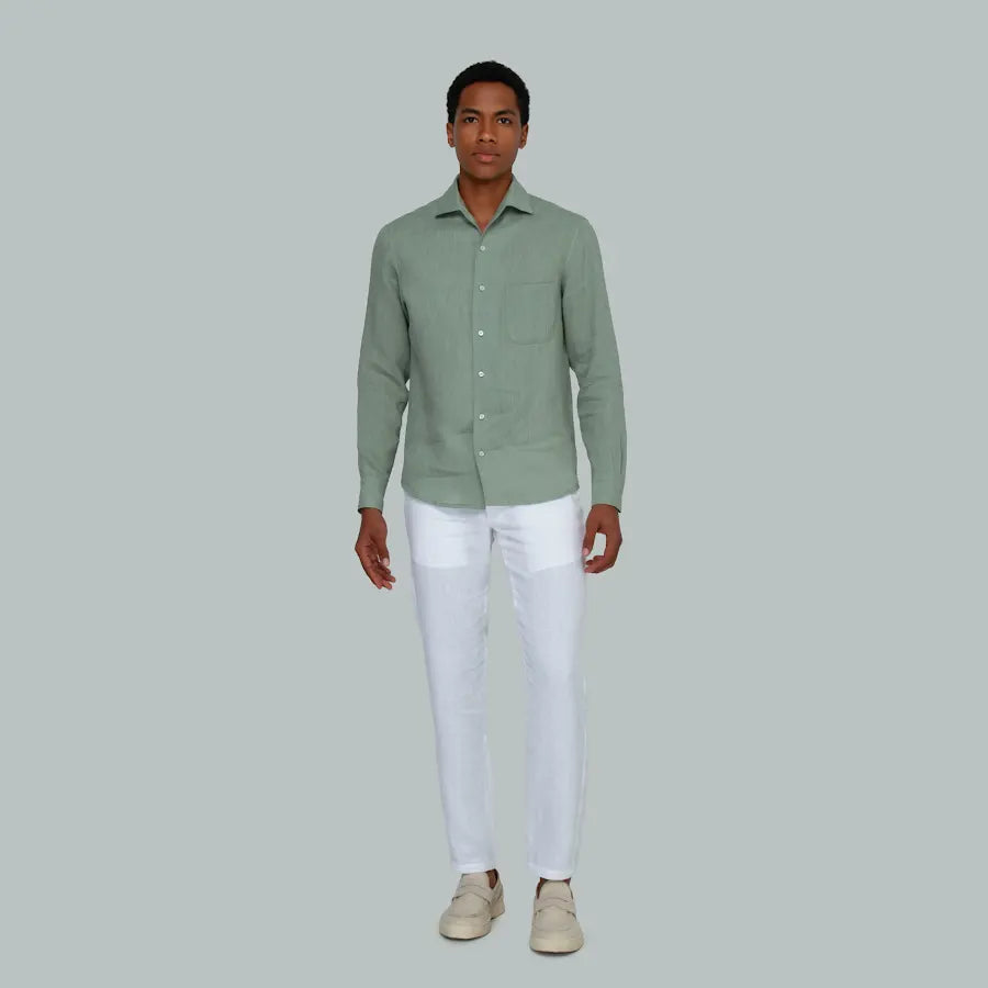 SEOUL Linen Shirt (Patagonia Green)