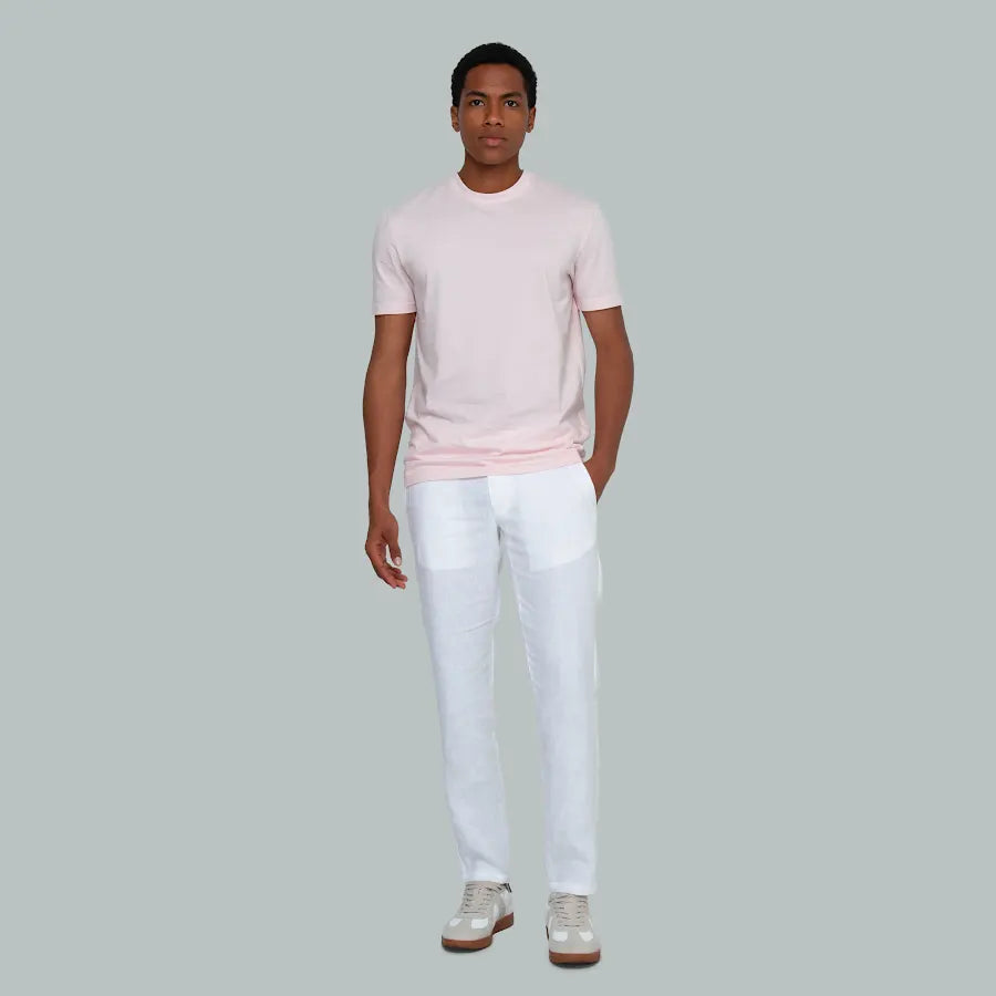 TUNIS V-Neck T-shirt (Light Pink)