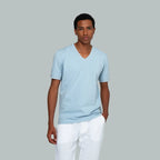 TUNIS V-Neck T-shirt (Light Blue)