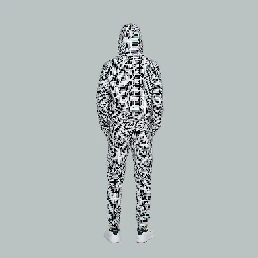 POLAND Sweatpants (Black/White Pattern)