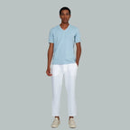 TUNIS V-Neck T-shirt (Light Blue)