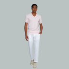 TUNIS V-Neck T-shirt (Light Pink)