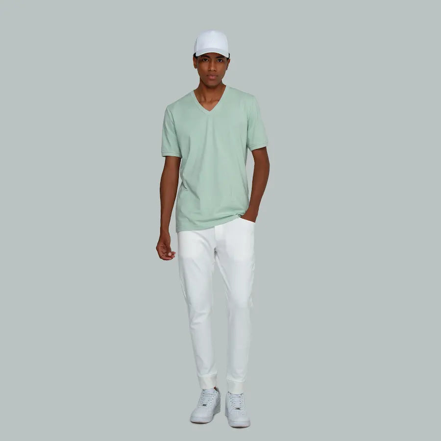 TUNIS V-Neck T-shirt (Seafoam Green)