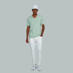 TUNIS V-Neck T-shirt (Seafoam Green)